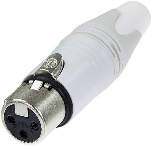 Neutrik NC3FXX-WT XLR-Steckverbinder Buchse, gerade Polzahl: 3 Weiß 1St.