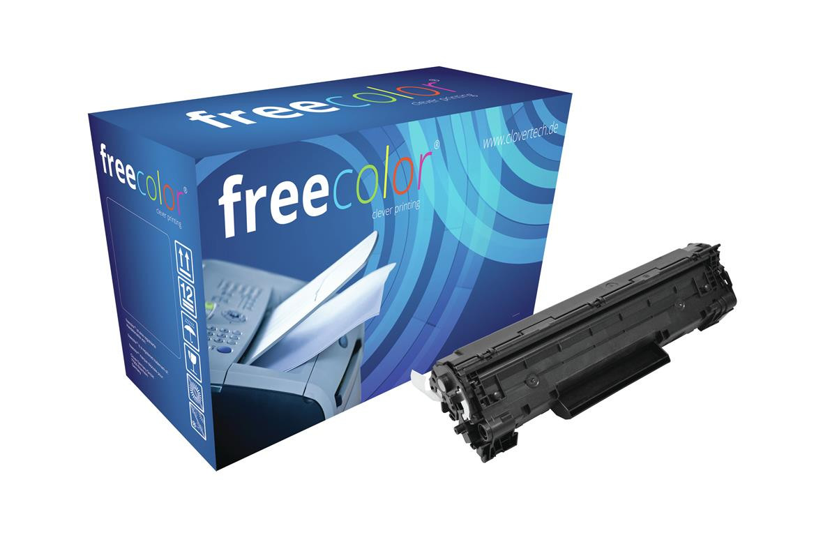 Freecolor K15354F7 Toner voor HP LaserJet P1102, compatibel met CE285A, zwart