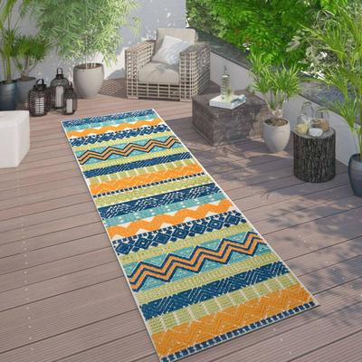 World Rug Gallery Marbella Contemporary Boho Indoor/Outdoor Area Rug