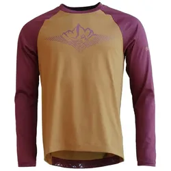 ZIMTSTERN Jersey PureFlowz langarm | golden brown / windsor wine