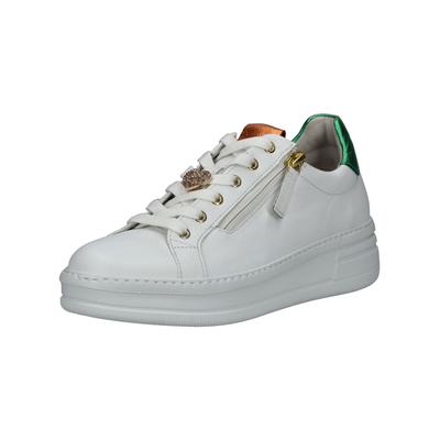 Sneaker GABOR COMFORT "Gabor Comfort Sneaker Nappaleder", Damen, Gr. 40, weiß, Nappaleder, Schuhe Sneaker