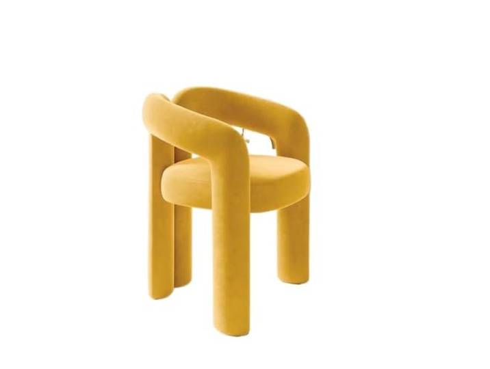 Zymjzbetic Multifunktionaler Make-up-Stuhl, Schlafzimmer-Hocker, Ankleide-Rücken-Garderobe(Yellow)