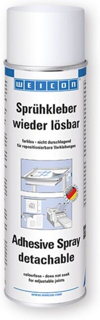 WEICON Sprühkleber wieder lösbar, sprühbarer Kontaktklebstoff für leichte Materialen, 500 ml (11802500)