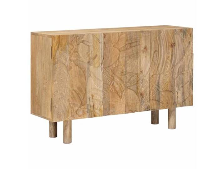 KTHLBRH Modernes Sideboard 100 x 30 x 65 cm Mangoholz Massives Mangoholz, technisches Holz, modernes Design, robust und elegant