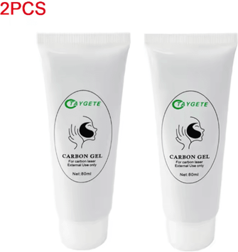 Inspire Picks Carbon Gel Mask For ND YAG Laser Professional Facial Carbon Cream For Deep Cleansing 2pcs Gel