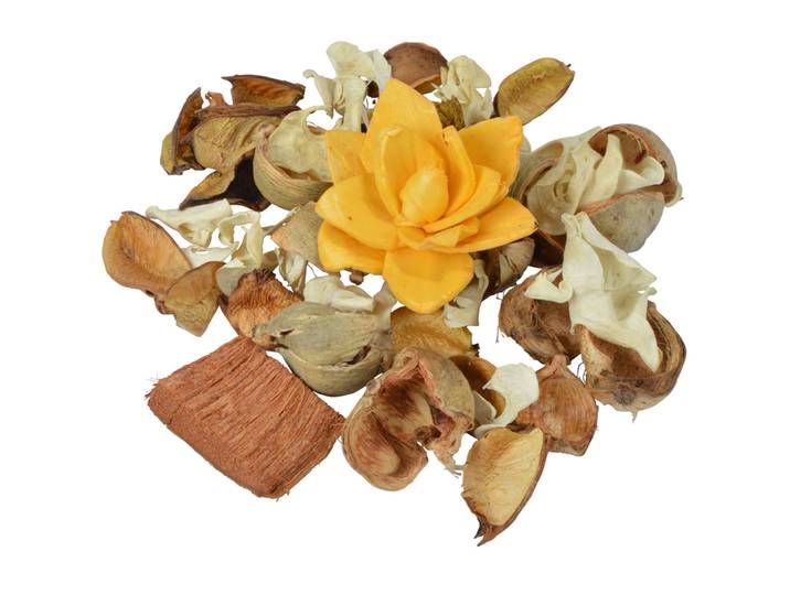 Potpourri-Mix Gewürzorange, dekorative Trockenblüten, orange, 110 g