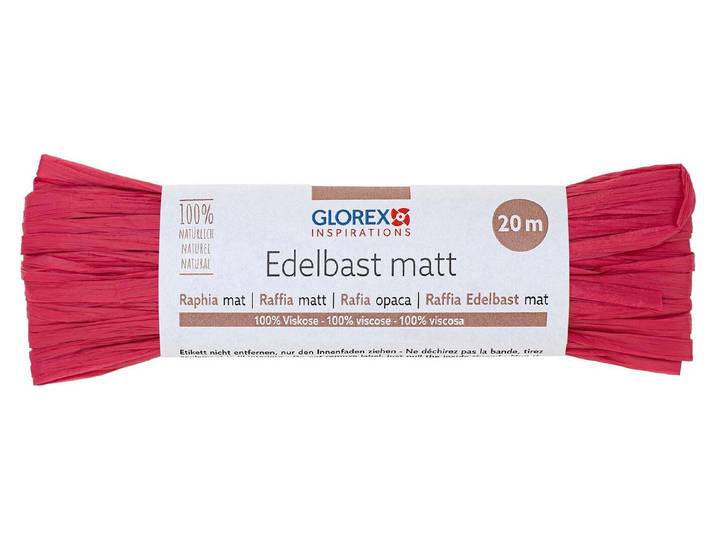 Edelbast matt 20m pink