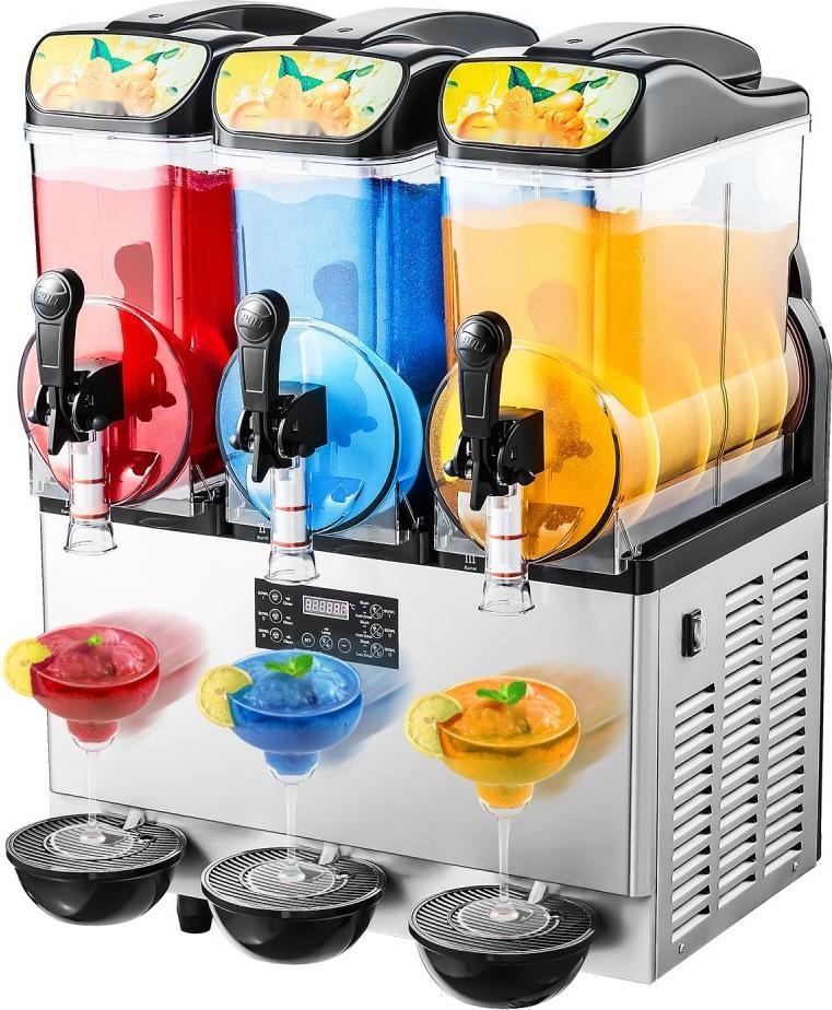 Kommerzielle Slushy-Maschine 15Lx3 - Margarita Smoothie Frozen Drink Maker - Eisgetränkemaschine
