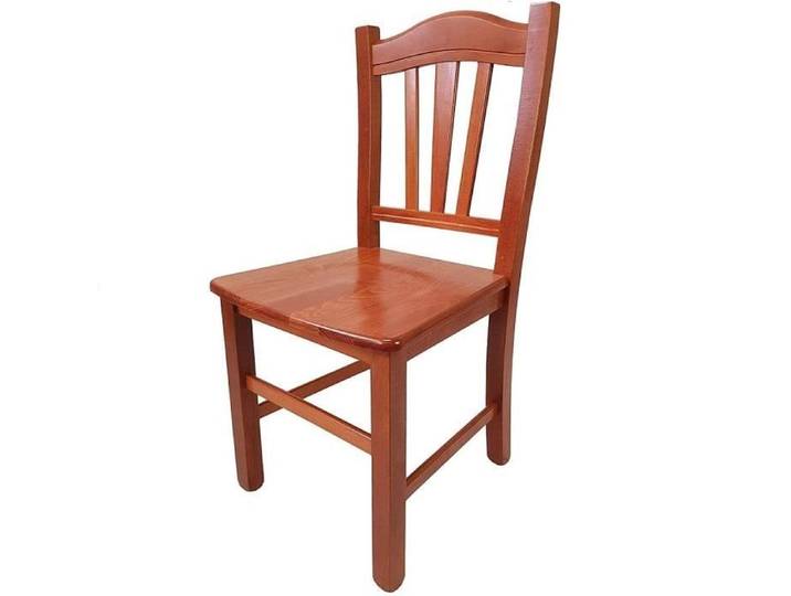 Chaise - SILVANA - Bois massif - Assise en bois cerisier - Dossier