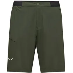 Salewa, Herren, Outdoorhose, Pedroc 4 DST Cargo Short M - Leichte, Windabweisende Cargo-SoftshellShort (46, S), Grün