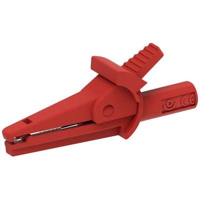 Electro PJP 5002/LM-IEC-CD1-R Krokodilklemme Rot Klemmbereich max.: 9mm Länge: 51mm 1St.