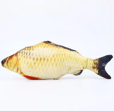 Inspire Curations Realistic Fish Kicker Toy Interactive Cat Kicker Toy For Play, Chewing & Exercise 20cm Crucian