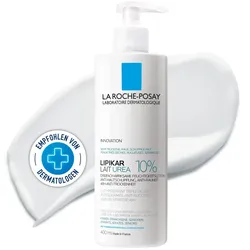 La Roche Posay Lipikar Lait Urea 10 %: Feuchtigkeitsspendende Lotion für sehr trockene Haut 400 ml