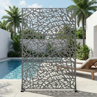 Dovelina Outdoor Privacy Screen Free Standing Net