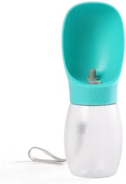 Fusion Finds Portable Dog Water Bottle Leakproof Pet Travel Water Dispenser With Drinking Bowl turquoise