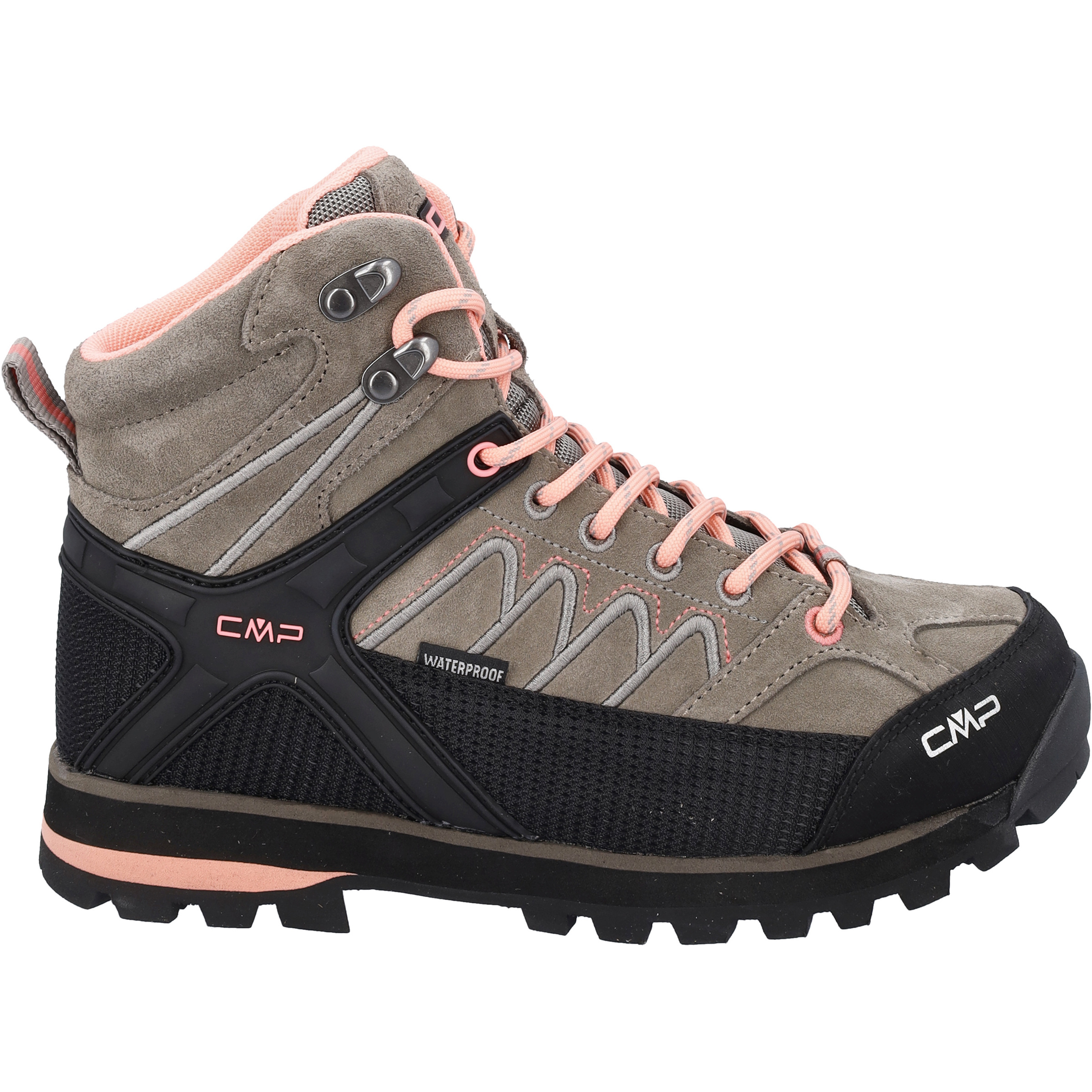CMP Moon Mid WP Damen Wanderschuhe beige Größe 37 Trekking Wasserdicht