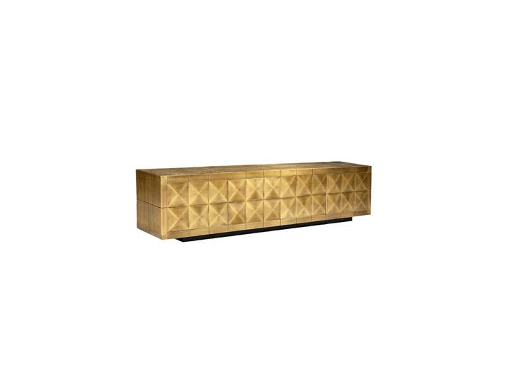 Grosses Design Lowboard „Collada“ - 4-türig Gold Richmond Interiors