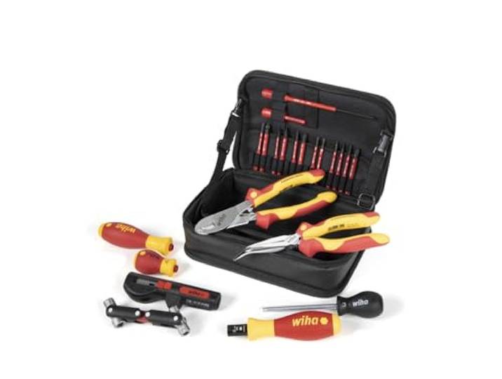 WIHA WERKZEUGE GMBH Tool set wallbox installation 23 pcs. incl. multifunctional bag - 9300-50401 Wallbox-Set