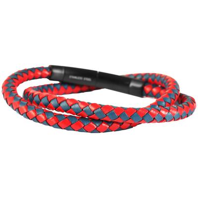 Wickelarmband ADELIA´S "Armband – Wickelarmband aus Leder 43 cm", bunt (schwarz), Armbänder, Herren, 43cm, Leder, Wickelarmband, Schöne Geschenkidee zum Weihnachten
