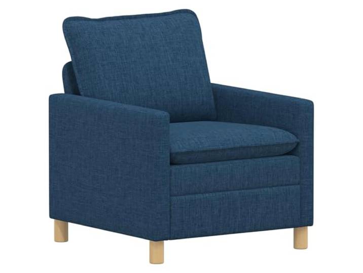 PUGYNBK Blaues Sofa, 76 x 81 x 87,5 cm, Stoff und Metall Robuster Stoff und Metall, abnehmbare Kissen, flache Arme, einfache Reinigung, minimalistischer Stil