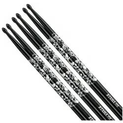 Tama 5A-S-BS Trommelstöcke 3 Paar (Schlagzeug), Drumsticks + Schlägel, Schwarz