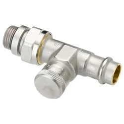 Danfoss Rücklaufverschraubung RLV 15 R 1/2, Pressfit, Durchgang