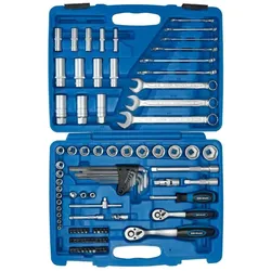 SW-Stahl, Steckschlüssel + Stecknuss, S2299 Steckschlüsslsatz I 92-teilig I Zöllig I Werkzeugkoffer Industriequalität (1", 1/2", 1/4", 11/16", 11/32", 13/16", 15/16", 19/32", 25/32", 3/16", 3/4", 3/8", 5/16", 5/32", 5/8", 7/16", 7/32", 7/8", 9/16", 9/32")