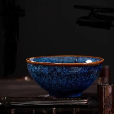 Uplift Treasures Four Seasons Kiln Glazed Ceramic Kung Fu Tea Cup d