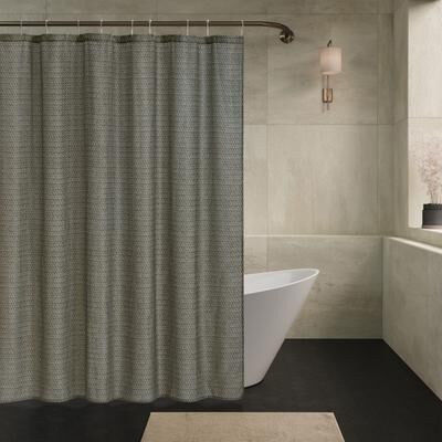 Oscar | Oliver OZARK SHOWER CURTAIN by Oscar   Oliver in Slate (Size ONE SIZE)