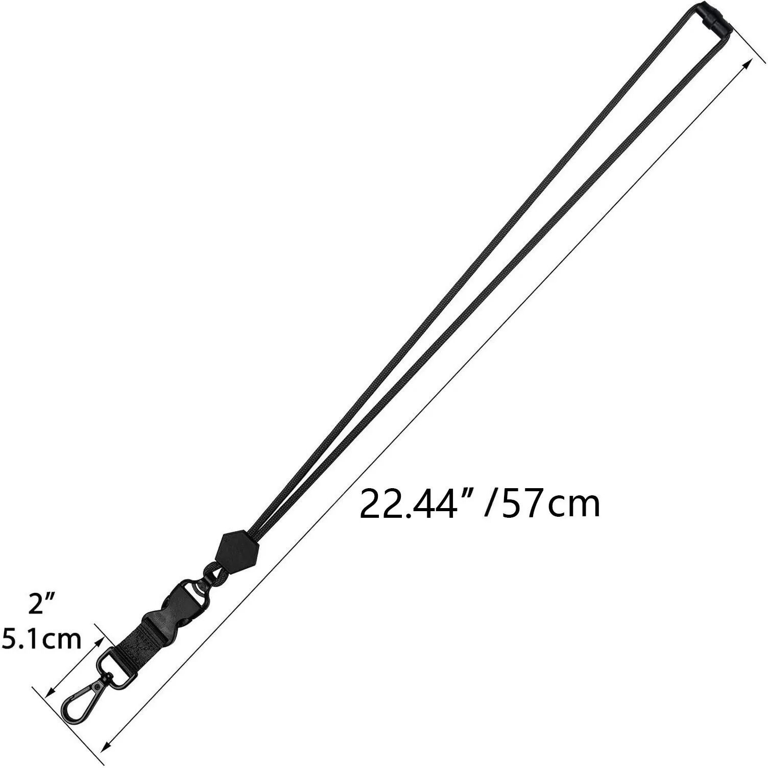 INF Hochleistungs-Lanyard Schwarz