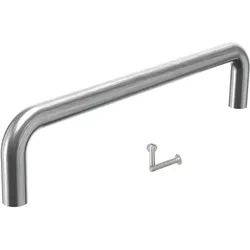 MS Beschläge Edelstahl Möbelgriff Lochabstand 128mm Schrankgriff Bügelgriff rund Ø8mm modern