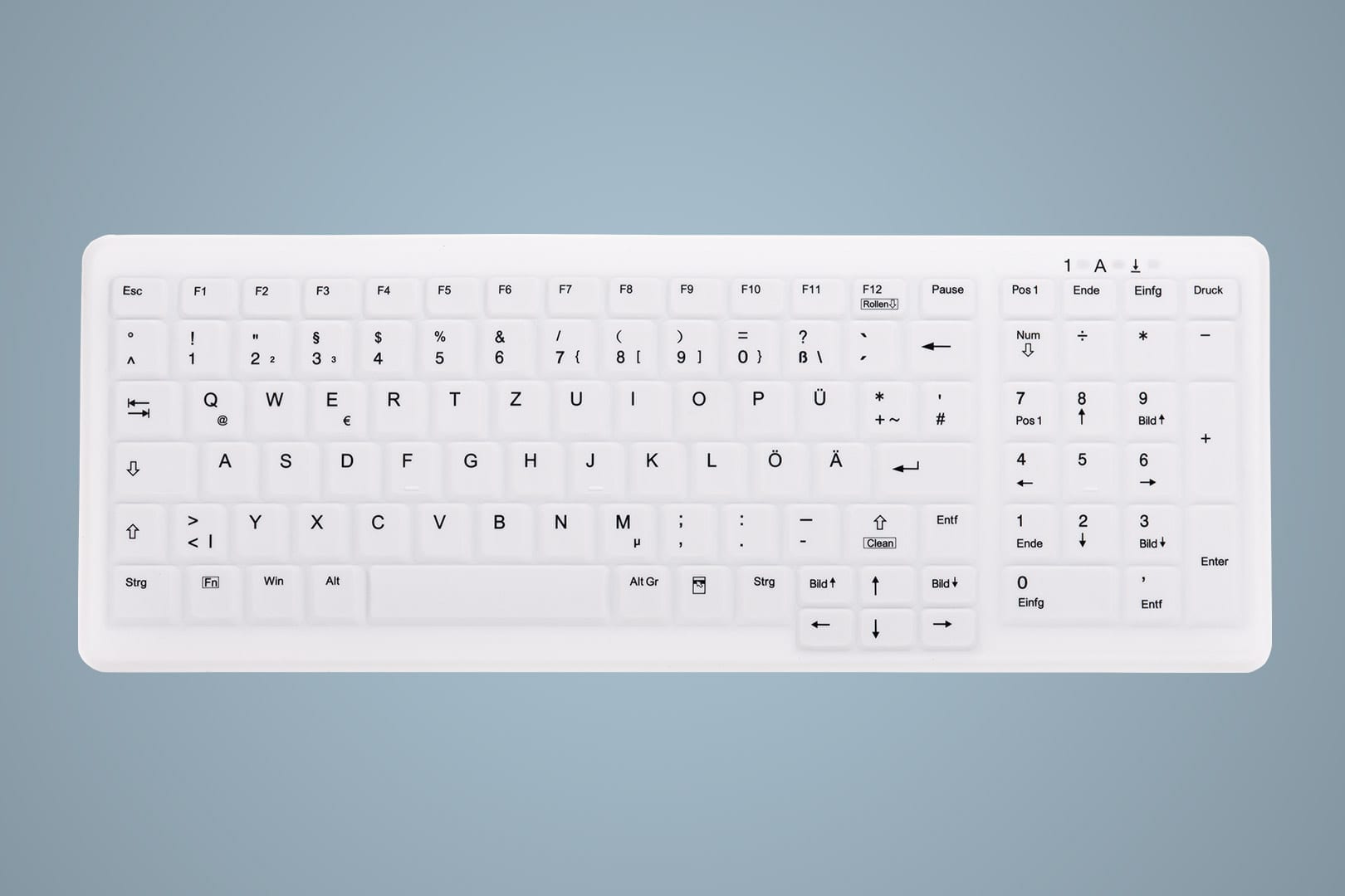 Cherry AK-C7000F-FU1-W/GE Tastatur kabellos, Weiß