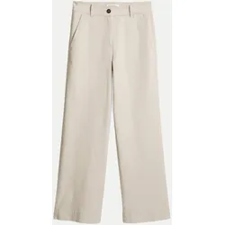 Hose Straight Leg Beige 42