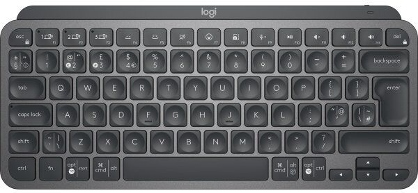 Logitech Mx Keys Mini Tastatur, Nordisk, Sort