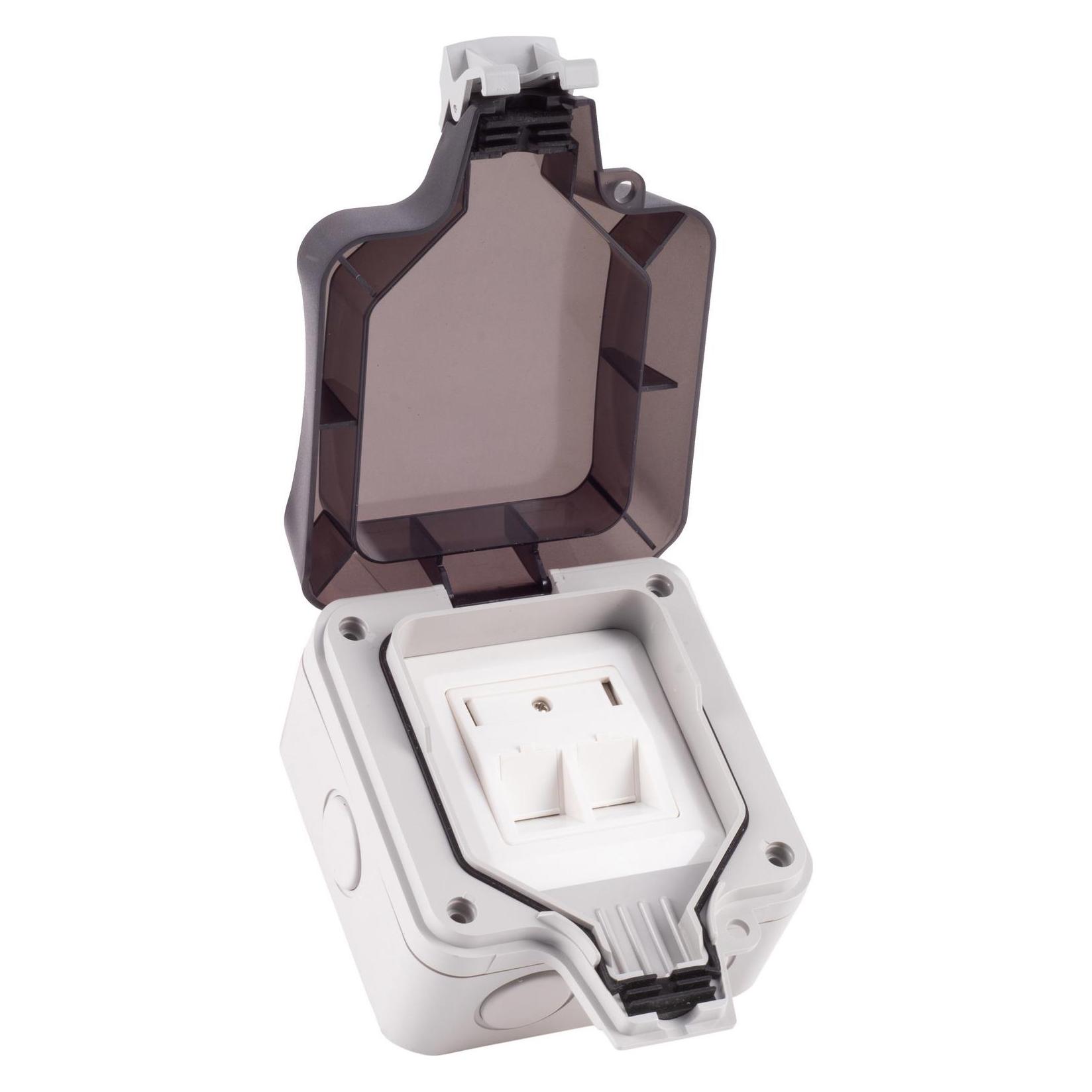 Shiverpeaks -BASIC-S--Netzwerkdose-Outdoor Aufputzgehäuse für Keystones, IP66 (BS08-10102)