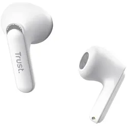 Trust Yavi Bt Enc Earphones White (6 h, Kabellos), Kopfhörer, Weiss