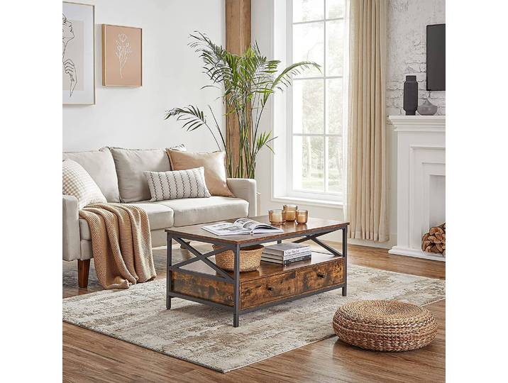 Table basse II 100 x 55 x 45cm Marron