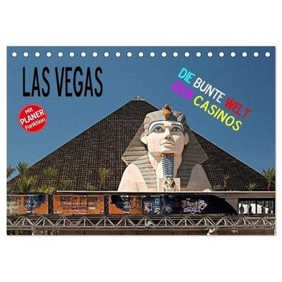 Las Vegas - Die bunte Welt der Casinos (Tischkalender 2027 DIN A5 quer), CALVENDO Monatskalender