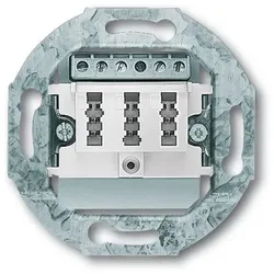 Busch-Jaeger TAE-Anschlussdose 0243/04 3x6NFN alpinweiss alpinweiß