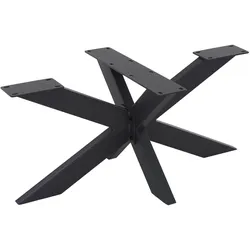 TISCHGESTELL Spider 98x58x43 cm Schwarz aus Stahl X-Design