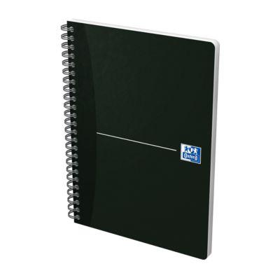 Spiralbuch Oxford Smart Black DIN A5, Softcover, kariert, 90 Blatt, SCRIBZEE®-kompatibel, 5 Stk., Optik Paper®, weiß