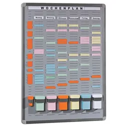 EICHNER T-Card Systemtafel 6+1 (35 Fächer) grau