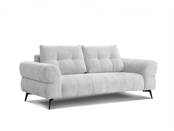 Canapé 3 places xxl tissu gris clair