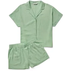 Tchibo - Shorty-Pyjama-Set - Damen - Gr. 46 - grün