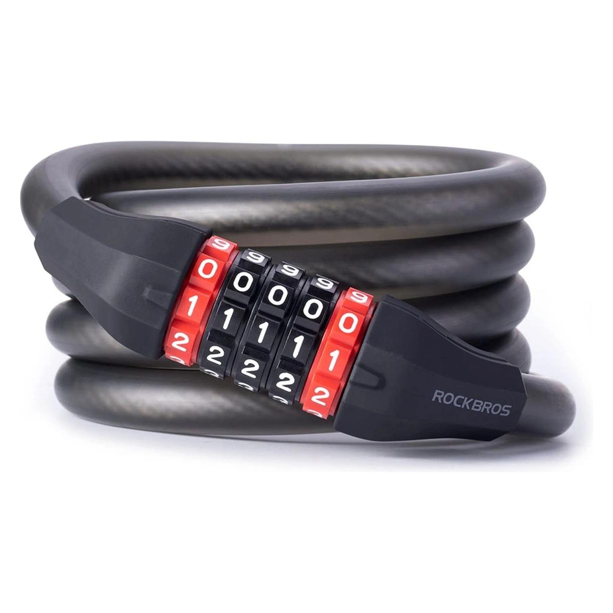 Rockbros Zapięcie rowerowe RKS507 - szyfr 5-cyfrowy (180 cm) (5907769390128)