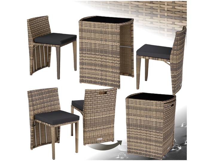 Salon de jardin HAMBOURG 2 places en aluminium - marron naturel