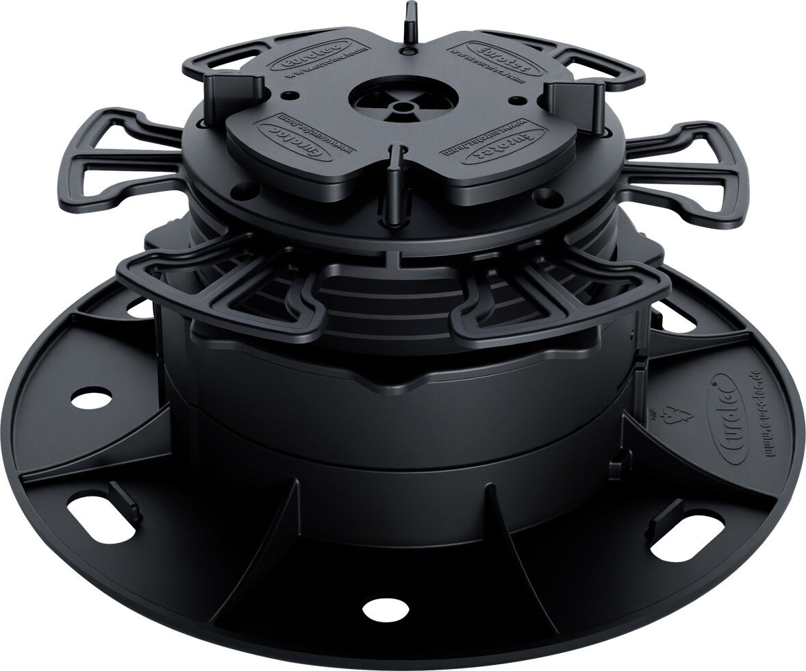 HSI HS Terra Terrassenfuß Pro Cera M Aufbauhöhe 65,3 - 80,8 mm schwarz