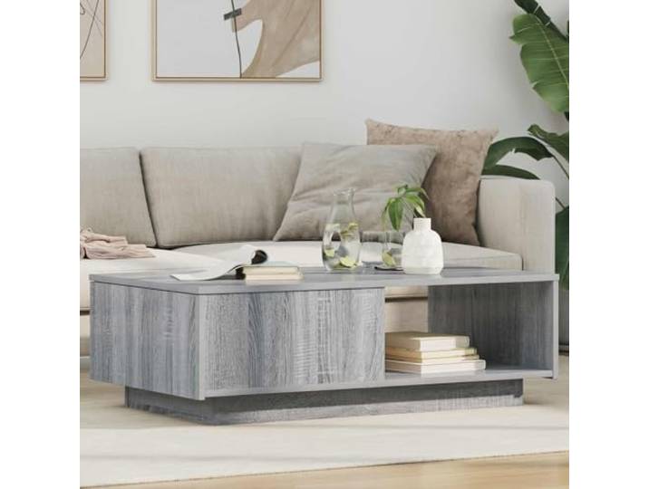 Couchtisch Sonoma Holzwerkstoff Rechteckig 95x55x31 cm mit Schubladen Wohnzimmertisch, Schubladen, pflegeleichte Oberfläche, stabiler Holzwerkstoff, modernes Design