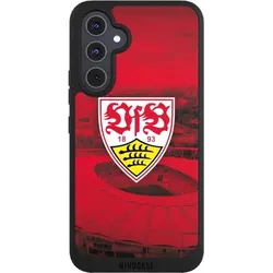 Nivocase Handyhülle für Samsung Galaxy A54 5G Hülle NIVOpure Case Schwarz Offizielles Lizenzprodukt Stadion (Samsung Galaxy A54 5G), Smartphone Hülle, Schwarz