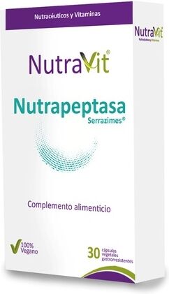 Nutravit Nutrapeptasa Serrazime Cápsulas 30 Cápsulas